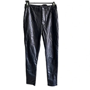 FOREVER 21 Black Faux Leather Pants Size M